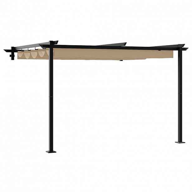 vidaXL Altán 300 x 300 x 200 cm Taupe Polyester