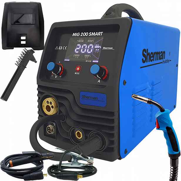 Poloautomatický Invertor Sherman Mig 200 Smart 230V 200A Synergie Mma Tig Lift
