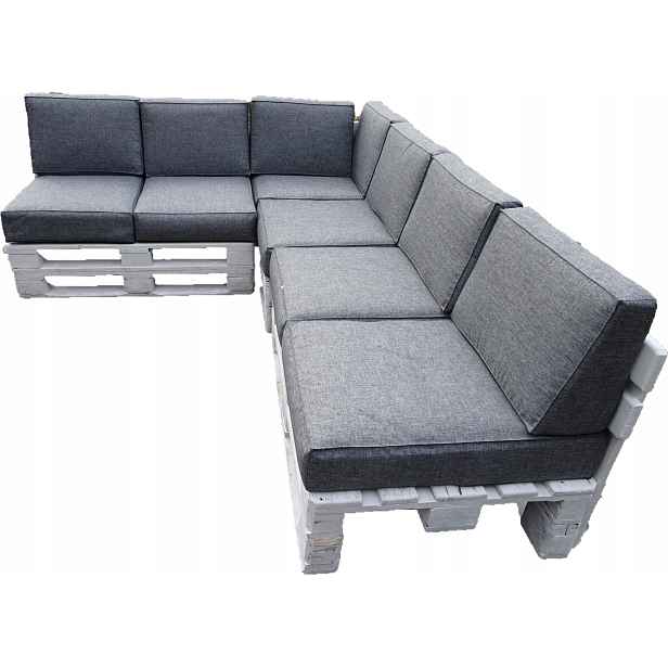 Polštáře na tři Euro Palety 13 ks ks 80 x 60 Silver 23