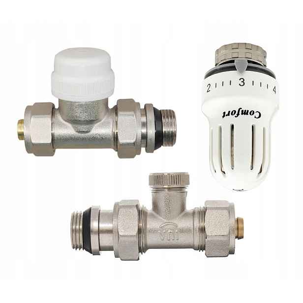 Termostatická sada Comfort systém pex v sadě 3 prvků hydroland
