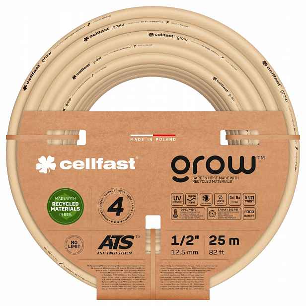 Zahradní Hadice 4 Vrstvy 1/2" 25 M Cellfast