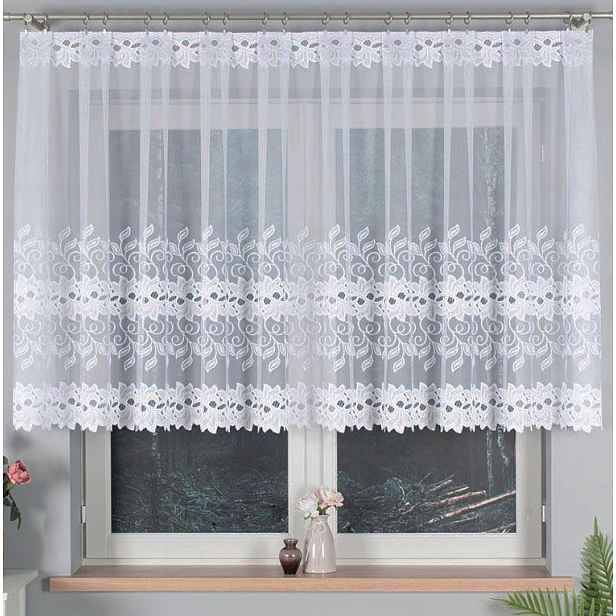 Mg Záclona žakár 648/107 350x120 cm Hotová S Páskou M