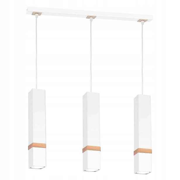 MiLAGRO Závěsná lampa Vidar Bílá 3Xgu10 Stropní lustr Osvětlení