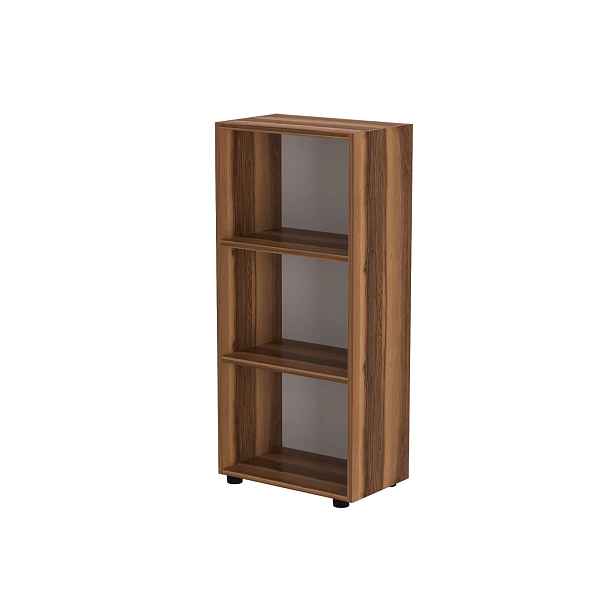 Regál LUVI 108 cm, ořech DOPRODEJ