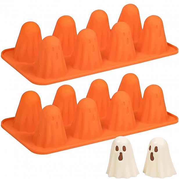 Silikonová Forma Duchové 2 Ks 16 Hnízd Halloween Čokoládové Dezerty