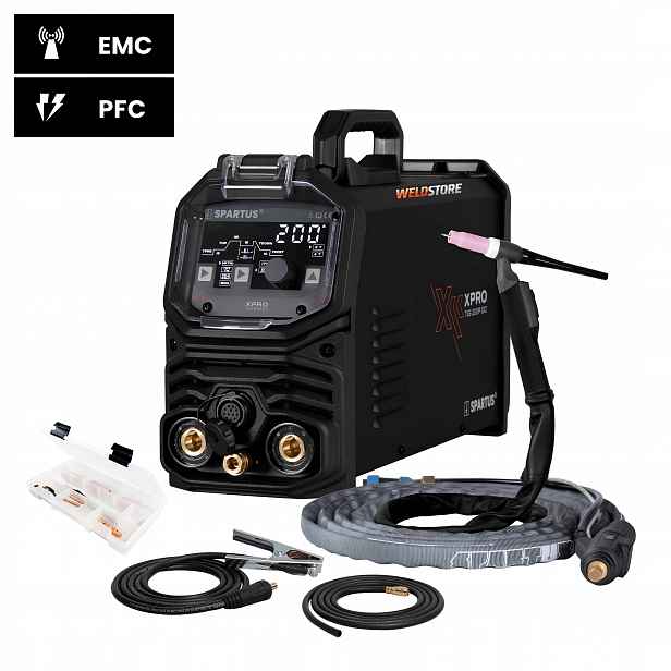 Svařovací stroj Spartus XProTIG 200P DC, balíček mini Spp 170 8 m