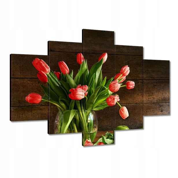 Obrazy 150x105 Červené tulipány