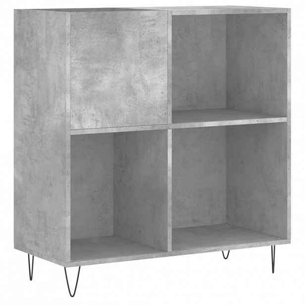 vidaXL Skříňka na LP desky betonově šedá 84,5x38x89cm kompozitní dřevo