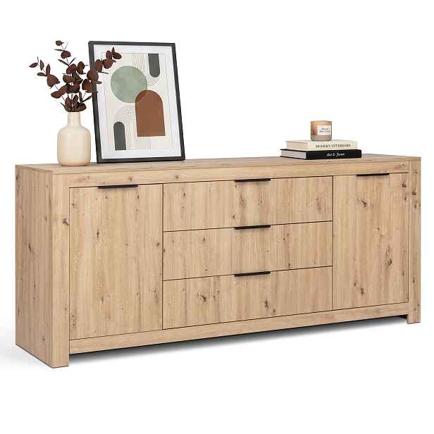 Komoda Houseland Tommy 01 200 cm dub artisan