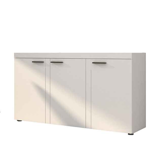 MASSENO KOMODA RITMO, 149x40x82 cm se 3 dvířky, bílá