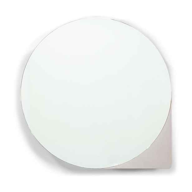 Taupe kovová závěsná/se zrcadlem koupelnová skříňka 35x35 cm Sonnet – Spinder Design