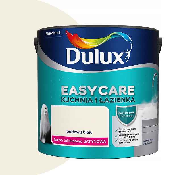 Dulux Easy Kuchyňská Koupelna 2,5L Perleťově bílá Satén