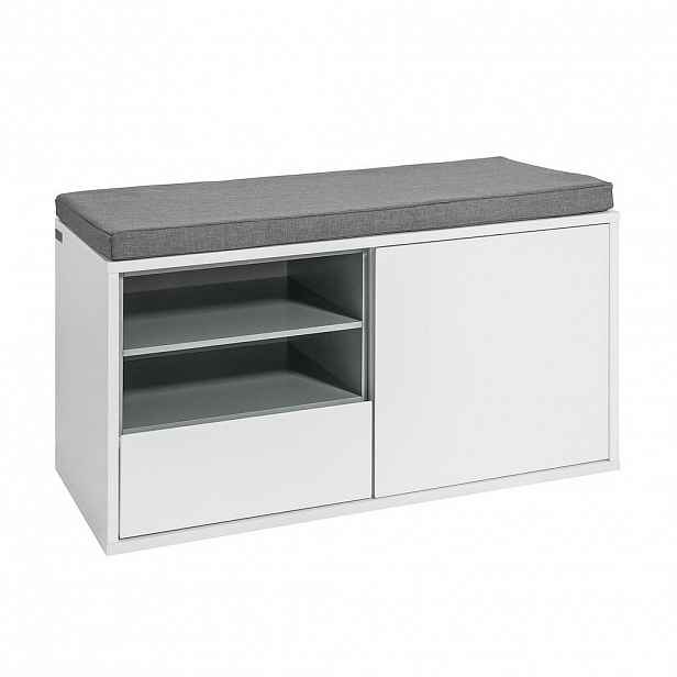SoBuy ZÁSUVKOVÝ BOTNÍK Bílá 80x35x46cm Moderní