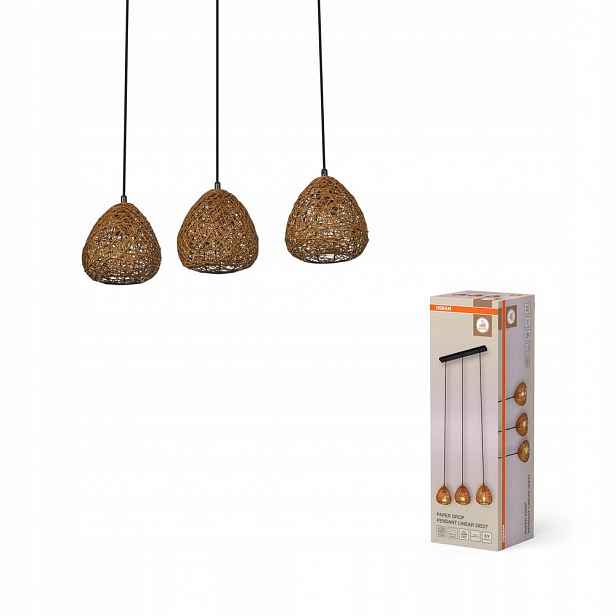 Závěsná stropní lampa 3x E27 Dekorativní béžová Decor Osram