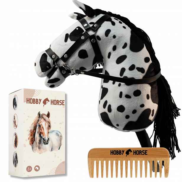 Hobby Horse Kůň Na Tyči A3 Koník S Hřívou Hlava Koně Hřeben Krabička