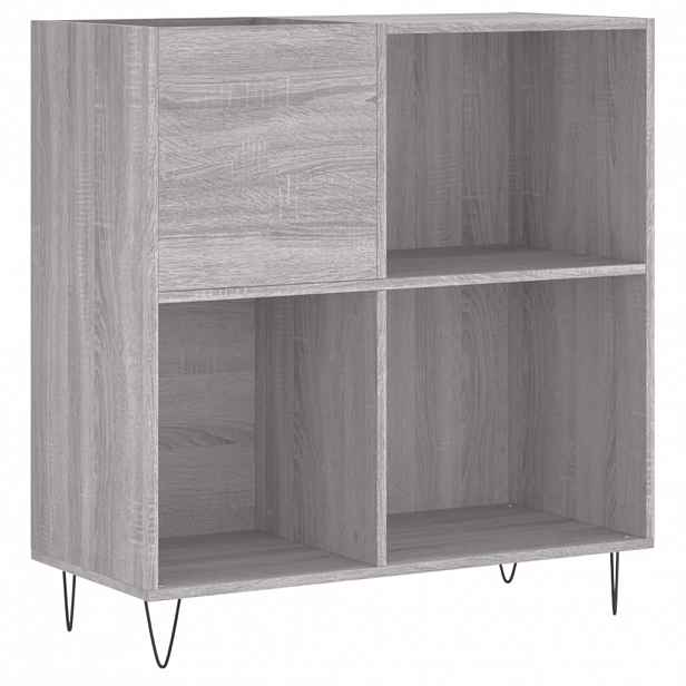 vidaXL Skříňka na LP desky šedá sonoma 84,5x38x89 cm kompozitní dřevo