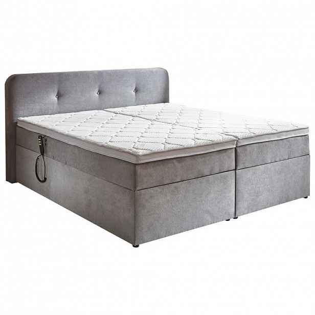 Livetastic POSTEL BOXSPRING, 180/200 cm, světle šedá