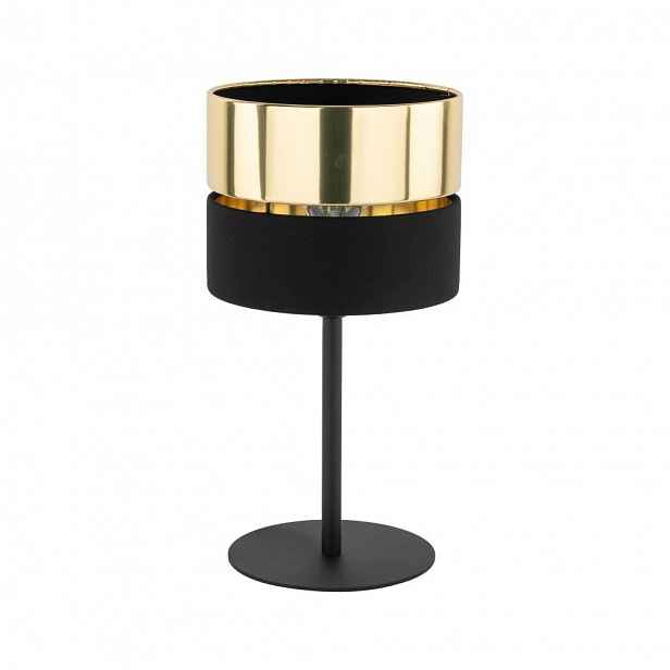 Noční Lampa Černá Zlatá Hilton 38 Cm E27 pro Tk Lighting