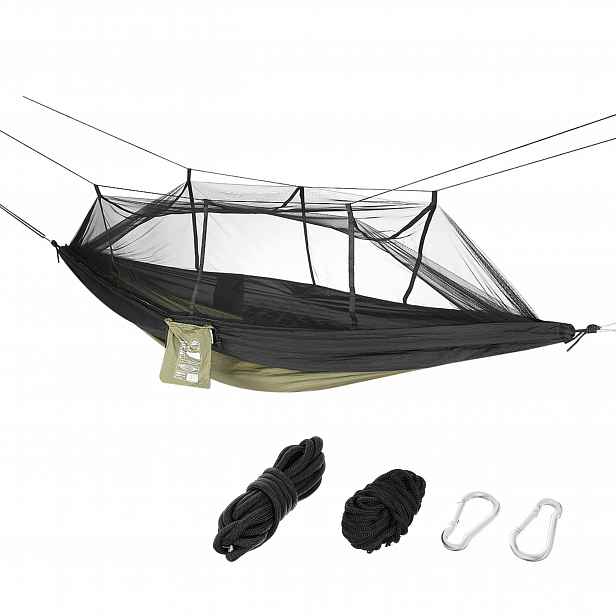 Houpací síť pro přežití s moskytiérou pro 2 osoby do lesa Enero Camp