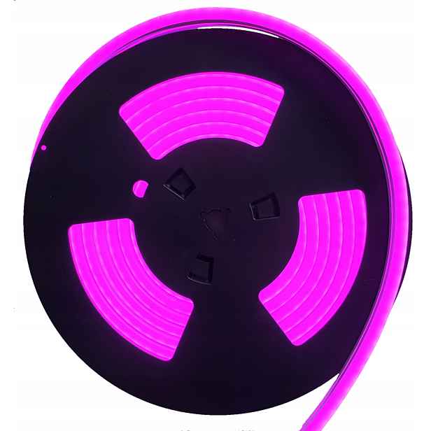 Led Neon Flex 8x16mm 12V tmavě Růžová 5 m