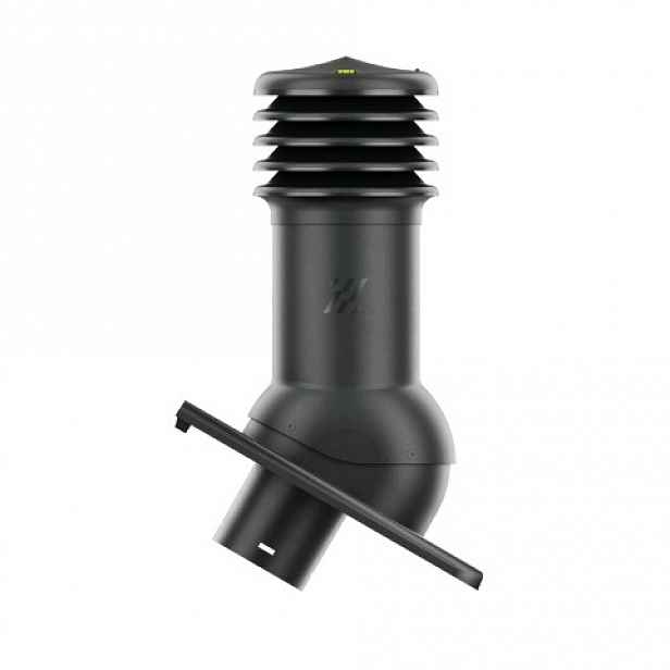 Větrací komín HiVent pro cementovou střešní krytinu Aarhus 125 mm antracit