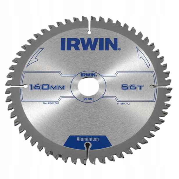 Irwin Kotoučová pila 160x20 mm 56Z pro řezání hliníku Pvc barevných kovů