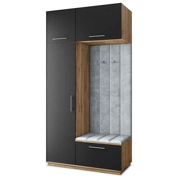 MASSENO MODERNÍ PŘEDSÍŇOVÁ SKŘÍŇ REMA, 120/240/60 cm, dub Wotan