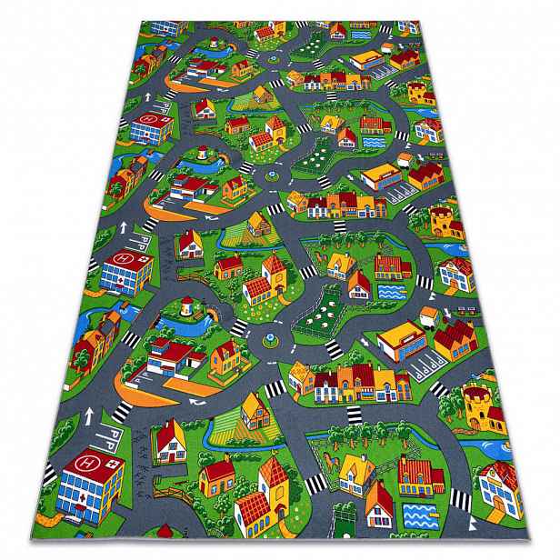 rugsX DĚTSKÝ koberec LITTLE VILLAGE Ulice 400/450 cm