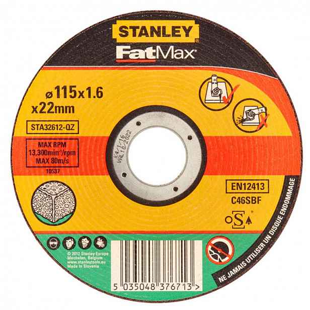 Stanley - Řezný kotouč na kámen 115x22,2 mm STA32612-QZ