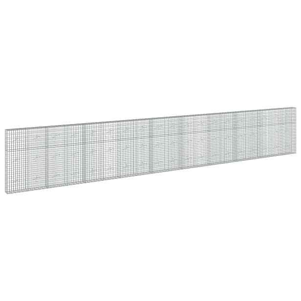 vidaXL Gabion s drátem 5 mm a síťkou 5x10 cm 950x20x150 cm