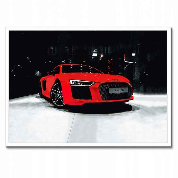 Plakáty v rámu 70x50 Červené Audi Audica R8