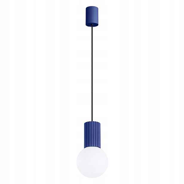 Sollux Závěsná lampa Halo Ultramarínová 1xG9 8W Skleněná koule