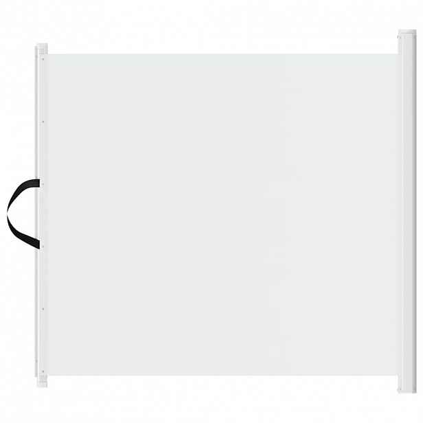 vidaXL Zatahovací ohrádka pro domácí mazlíčky bílá 102,5 x 125 cm