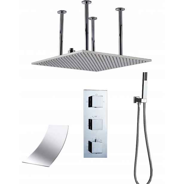 Podomítkový Set Vodopádová Dešťová Sprcha 50 CM