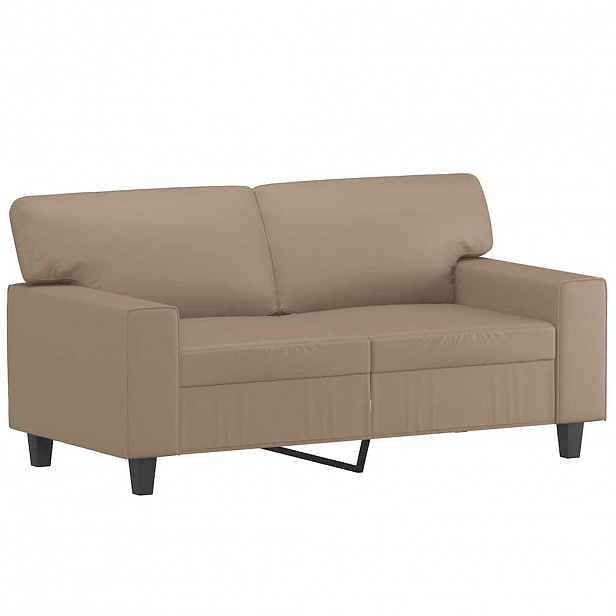 vidaXL 2místná pohovka cappuccino 120 cm umělá kůže