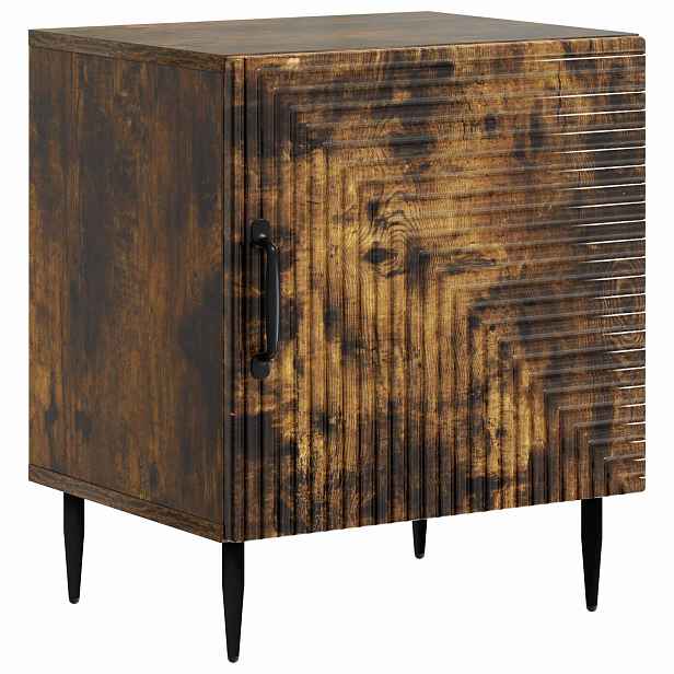 vidaXL Noční skříňka Kouřový dub 43 x 34,5 x 50 cm Kompozitní dřevo