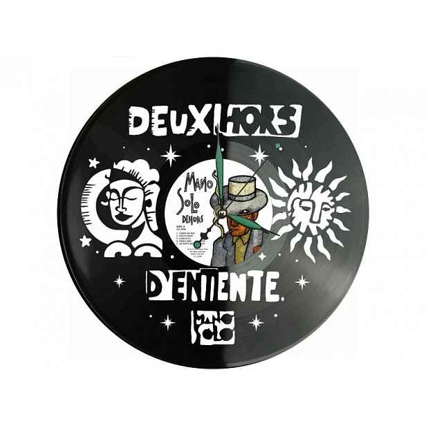 Mono Solo Dárek Originální dekorace do domu Hodiny z vinylové desky