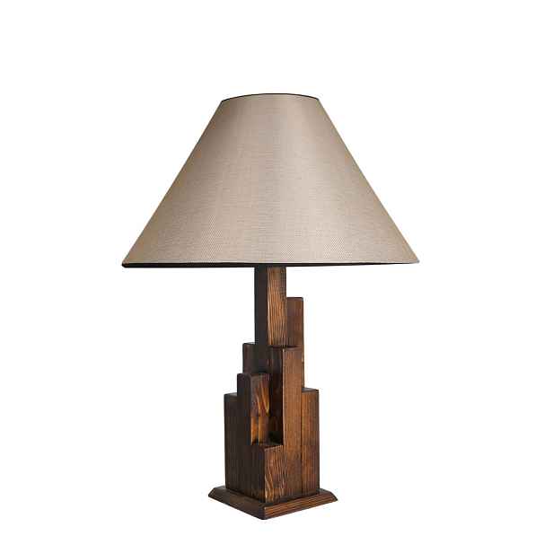 Opviq Stolní lampa Kule hnědá