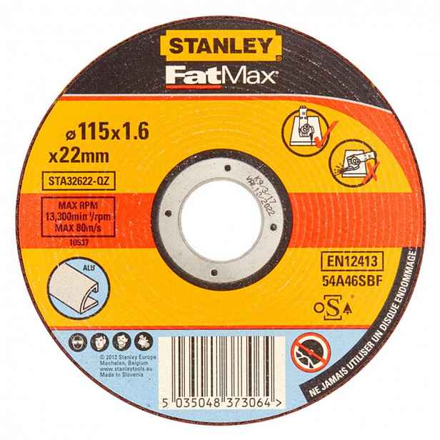 Stanley - Řezný kotouč na hliník 115x22,23 mm STA32622-QZ