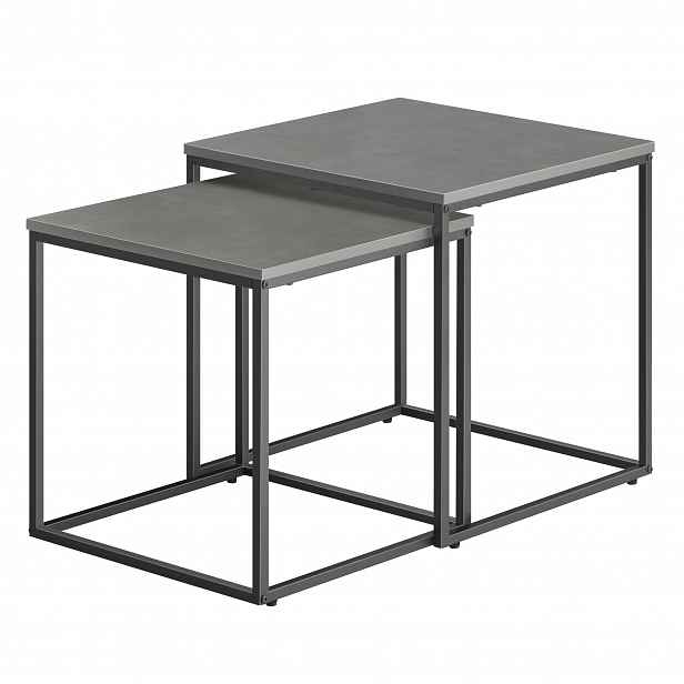 Sada 2ks konferenčních stolků QUADRO, šedé