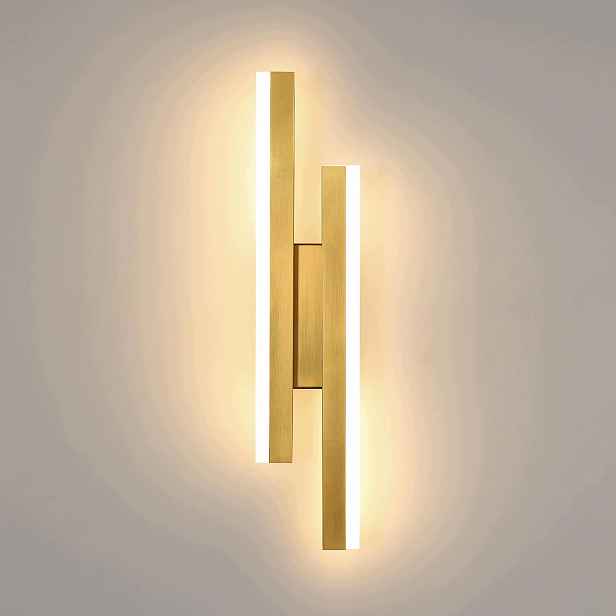 Nástěnné Led svítidlo zlaté loft moderní 16W 3000K 40cm Comely