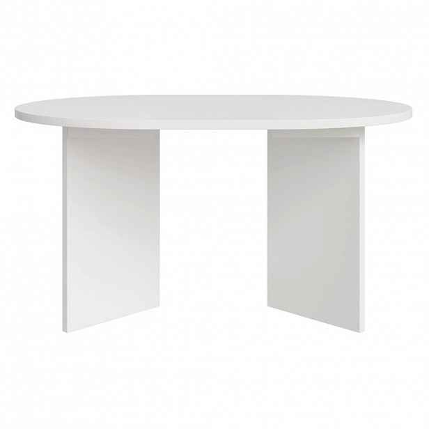 Selsey JÍDELNÍ stůl Selsey Ovo kulatý, bílý, rozkládací, 110–190 × 110 cm