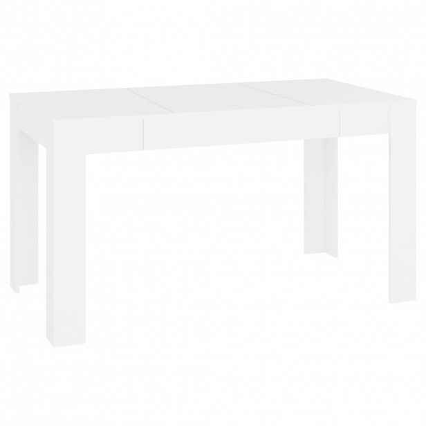 vidaXL Jídelní stůl bílý 140 x 74,5 x 76 cm kompozitní dřevo