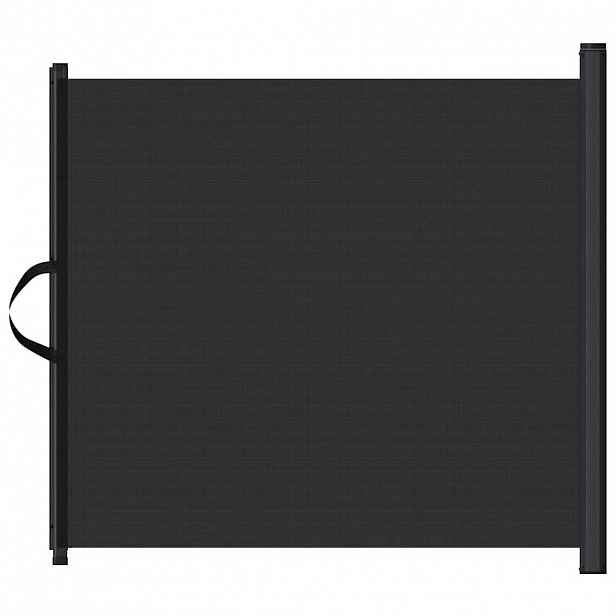 vidaXL Zatahovací ohrádka pro domácí mazlíčky černá 82,5 x 125 cm