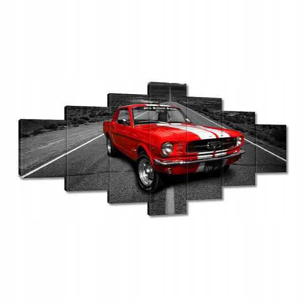 Obrazy 210x100 Červený Ford Mustang