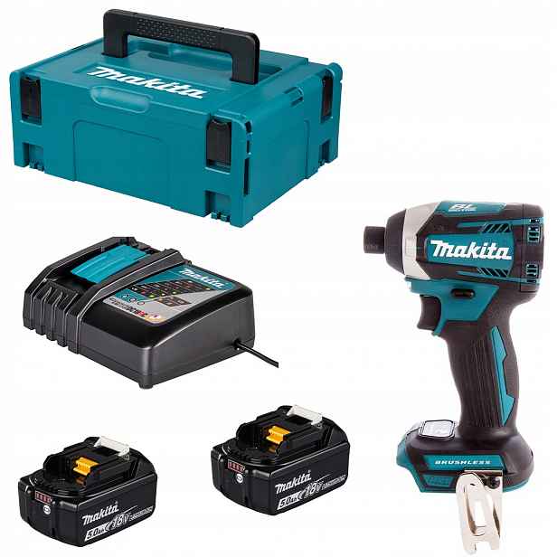 Akumulátorový rázový utahovák Makita="154RTJ 18V Xpt Bl 2x5Ah kufr