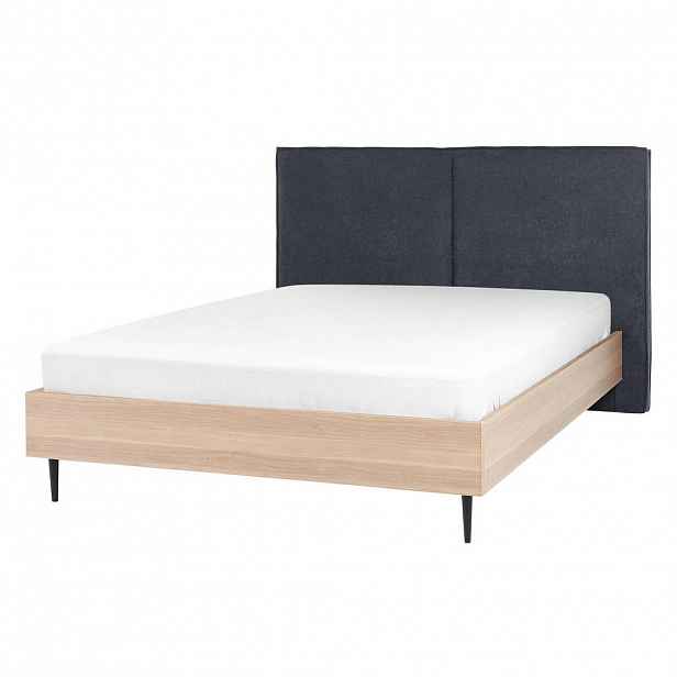 Beliani POSTEL 140/200 cm Tmavě šedá Izernore