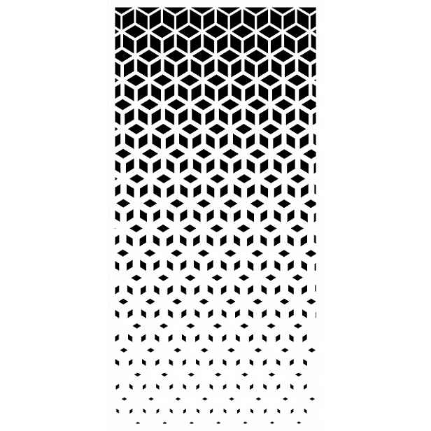 Omítková Šablona LuxBud Panel 6 pro ozdobné omítky 92 cm Dekor 3D Zeď