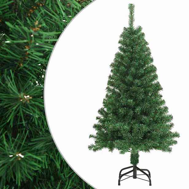 vidaXL Umělý vánoční stromek s hustými větvemi zelený 150 cm PVC