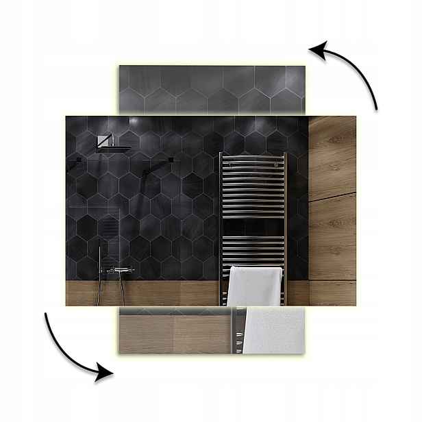 Zrcadlo Neutrální 70x50 cm K24 Dubai